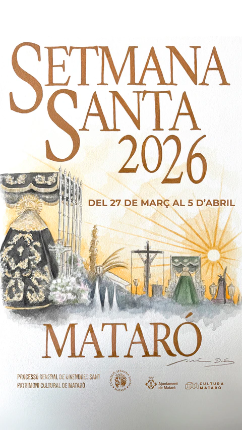 Cartel de Semana Santa en Mataró 2026